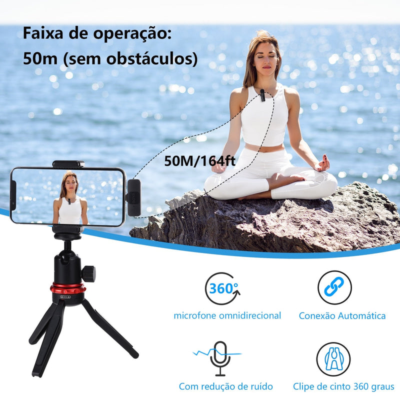 BOYA BY-V Microfone Sem Fio Profissional