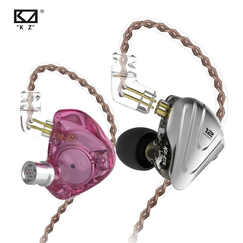 Fone KZ ZSX 12 Drivers Monitor de Ouvido Profissional para Palco e Gravações - LunoSom.com