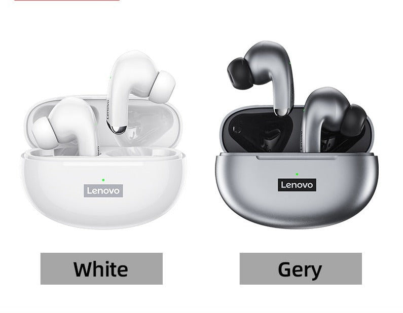Fones de Ouvido Lenovo Bluetooth 100% Original Esportivos à Prova D'água Sem Fio para Ouvir Música ou Atender Chamadas com Microfone - LUNO SOM